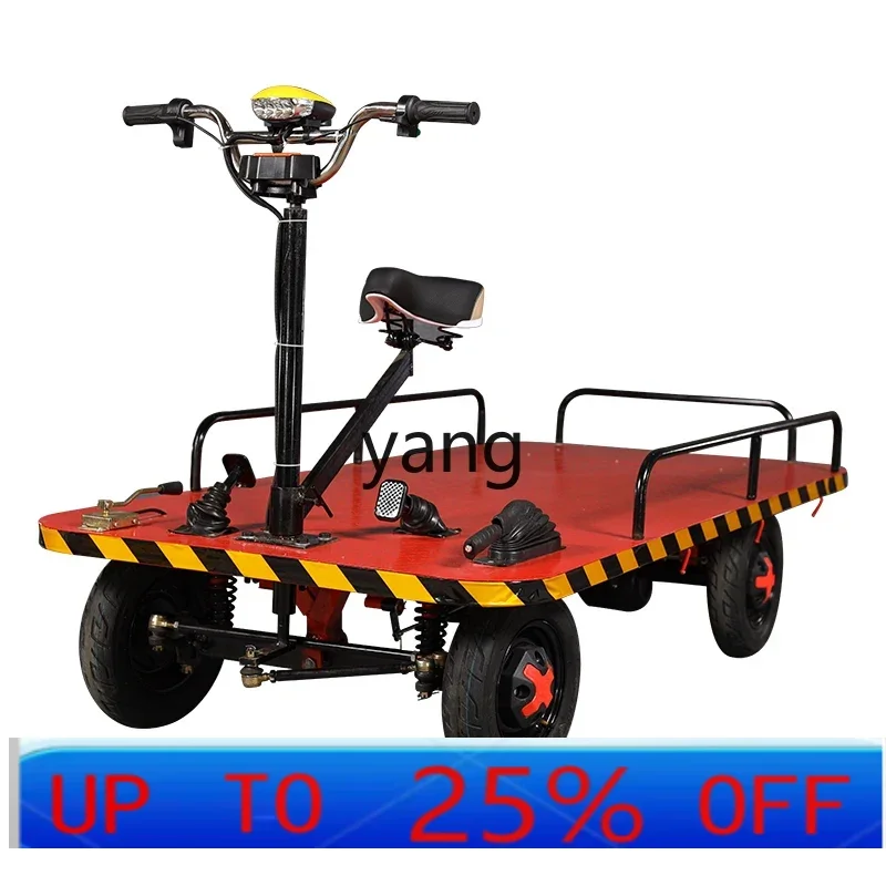 

LTT electric four-wheeled flatbed truck, truck pulling cargo load king warehouse logistics truck