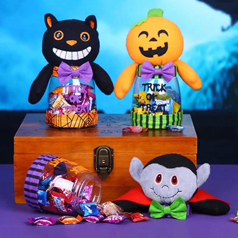 Halloween Candy Box Horror Ghost Cat Pumpkin Gift Cookie Box Trick Treat For DIY Halloween Party Supply