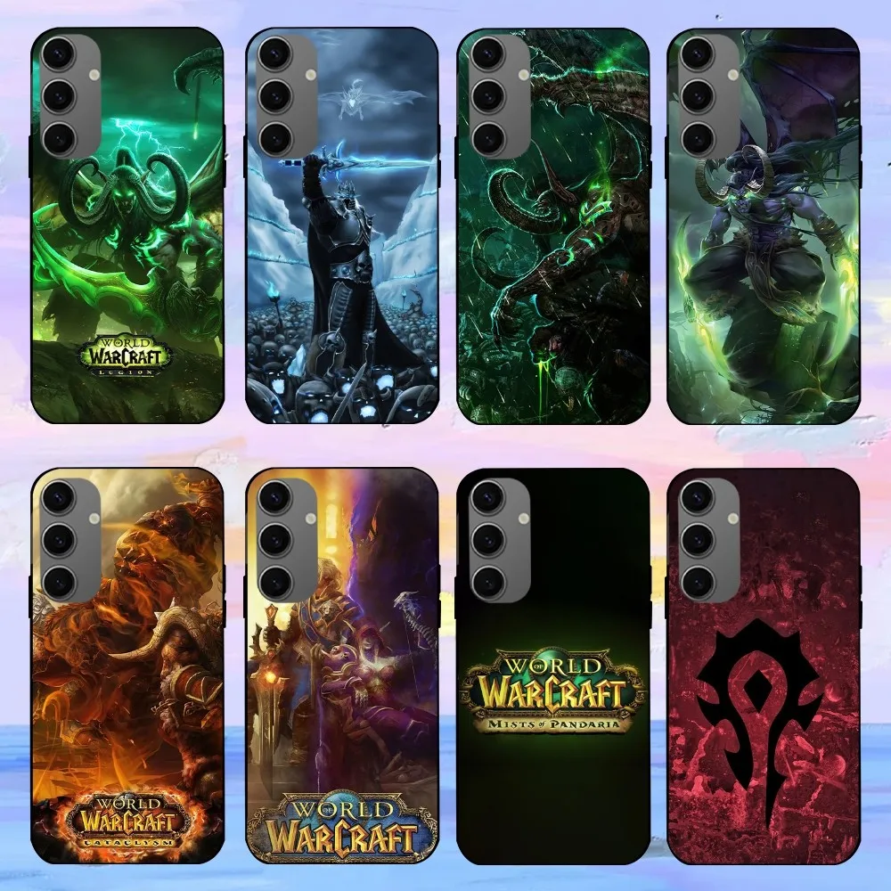 Warcrafts of World W-WOW Game Phone Case For Samsung Galaxy S21 S22 S23 S30 Note 10 20  Plus Lite FE ULTRA Shell