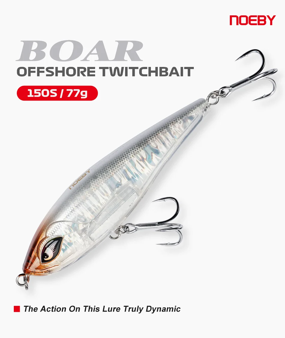 Noeby-Stickbait Pencil, 150mm 77g, Sinkender Pencil, Hochleistungsfähig, 4X Haken, Künstlicher Hartköder, Offshore-Salzwasser-Angelköder – Detail 2