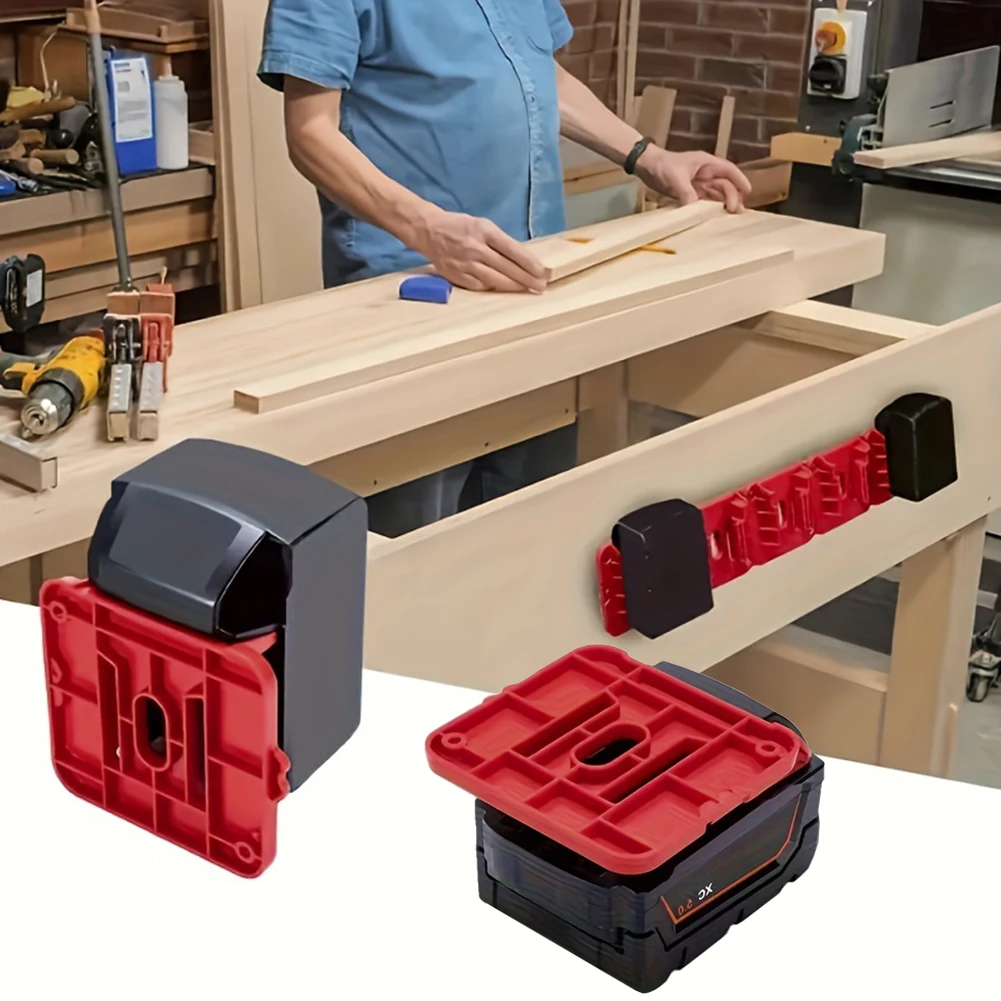 

5 шт. держатель аккумулятора, док-станция для аккумулятора Milwaukee M18, 18 В, настенное крепление, основание аккумулятора для рабочих фургонов, полки и ящики для инструментов