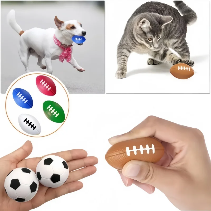 6 pçs mini esponja do plutônio corpo macio brinquedo espremer bola alívio do estresse brinquedo futebol basquete beisebol rugby antiestresse criança brinquedos ao ar livre