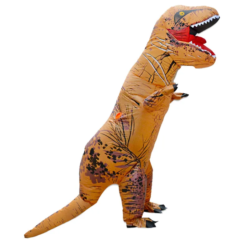 T-Rex Opblaasbare Uit Tyrannosaurus Dinosaurus Kostuum Kind Kinderen Volwassen Rollenspel Fancy Halloween Mascotte Feestkleding