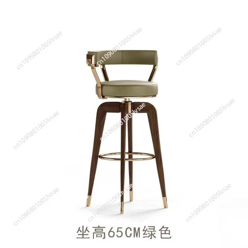 Swivel Counter Height Barstools Set of 2 Upholstered Bar Stools with Back and Armrest for Kitchen Island Home Bar 27