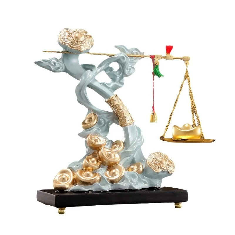 

new Chinese-style home accessories in the living room, high-end light luxury gifts for moving into a new home