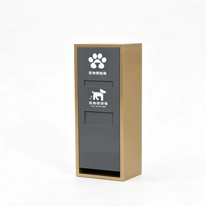 Stainless steel customizable pet toilet box, community outdoor toilet box, park civilized pet manure collection box