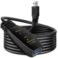 Active USB 3.0 Extension Cable 5M 10M with Amplifier USB 3.0 Type A Male To Female USB 3.0 Extender Repeater Cable Cord