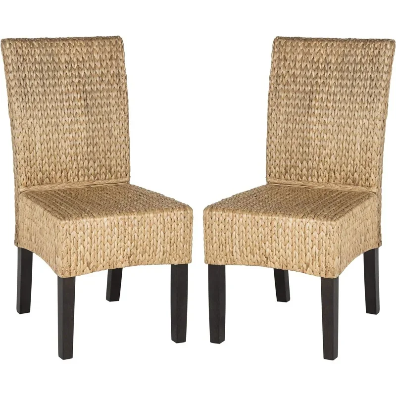 for Safavieh Home collection Luz natural wicker dining chair (set of 2), 18 