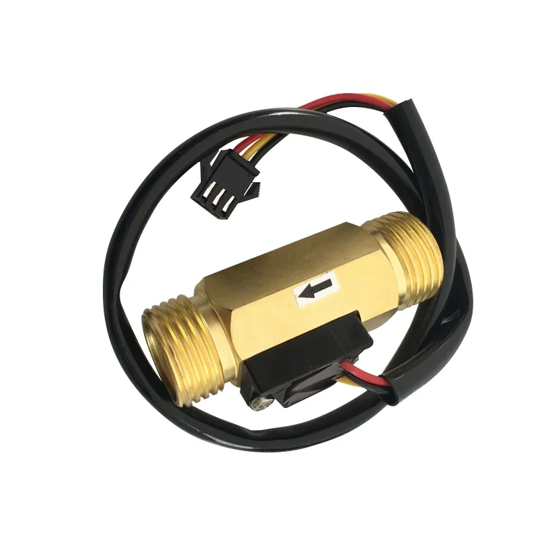 Turbine Flow Water Flow Sensor Hall Type Pulse Signal Flow Meter All Copper Material