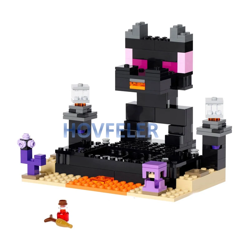 The Dog  Lodge Houses World Building Blocks  Foxs Rabbit Creepers Mine Alpacas Pandas Classical Model Bricks Sets Kids Kit