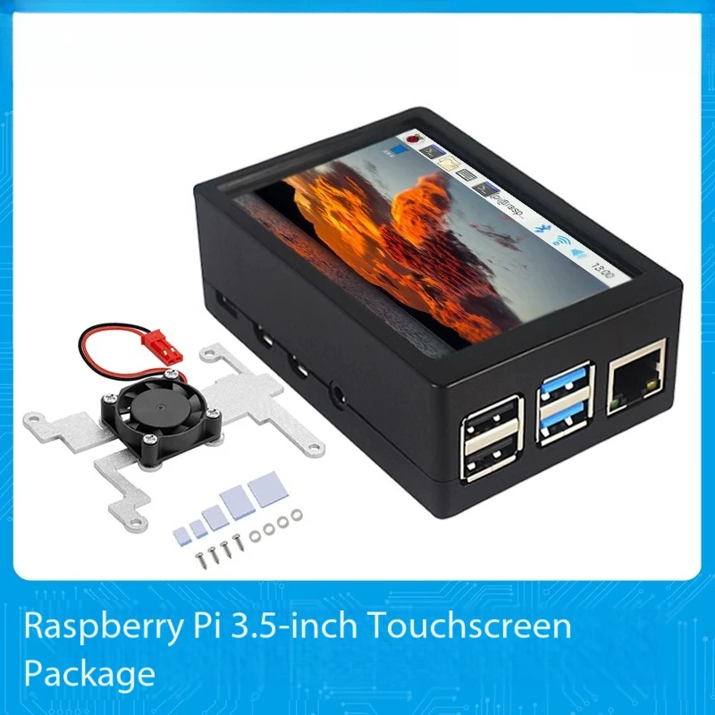 Raspberry Pi 3.5 Inch TFT LCD Touch Display 320x480 with Cooling Fan GPIO Monitor