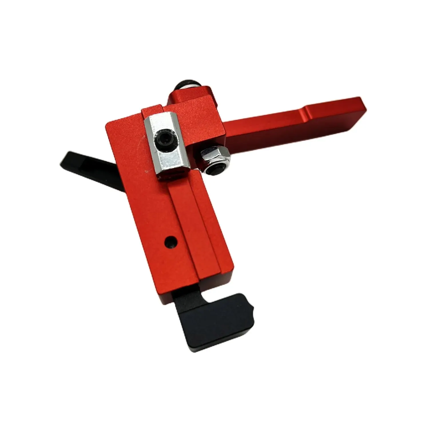 Carpintaria Flip Stop, Graduado Pointer-Miter Track Stop,Multi-track Fence Sliding Limiter Locator para corte preciso