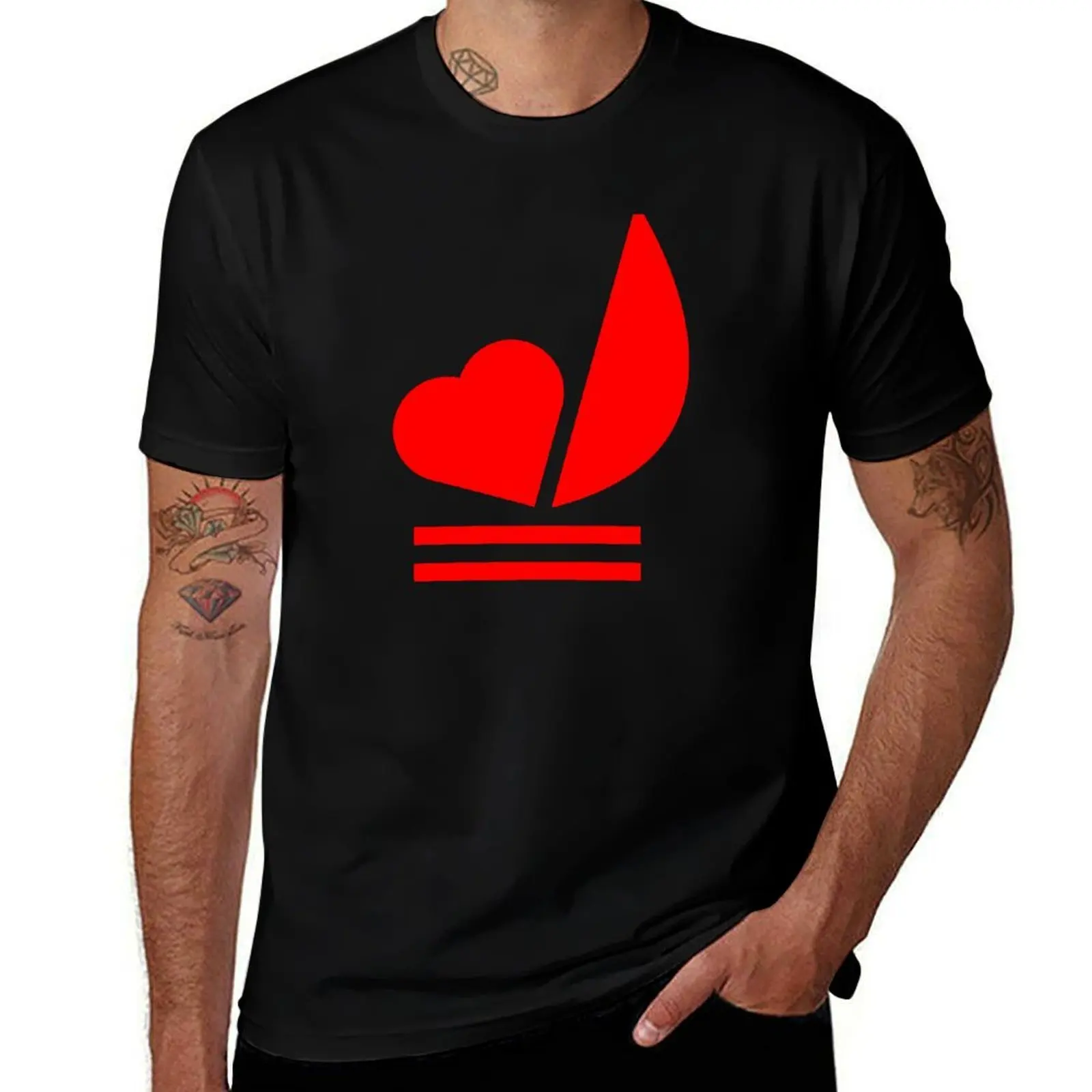 Love Sailing T-Shirt Trendy Pattern T-Shirt for Men
