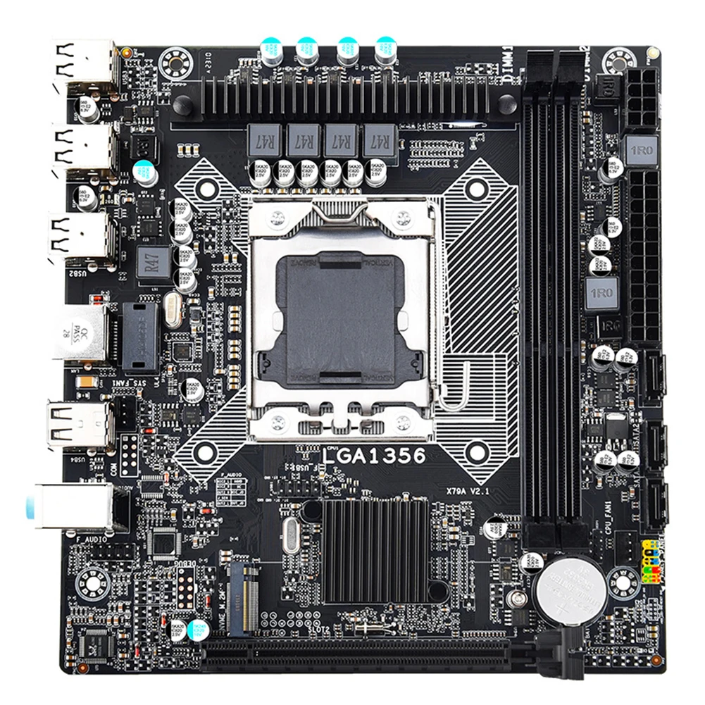 X79A Motherboard Kit LGA 1356 Desktop Motherboards Support DDR3 RAM With NVME M.2+ WIFI M.2 Interface USB3.0 SATA3.0 Base Plate