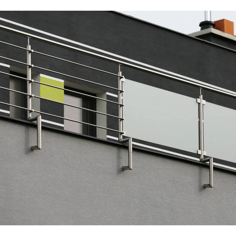 맞춤형 스테인리스 발코니 난간 고품질 실내외 현대적 안전 난간 및 손잡이