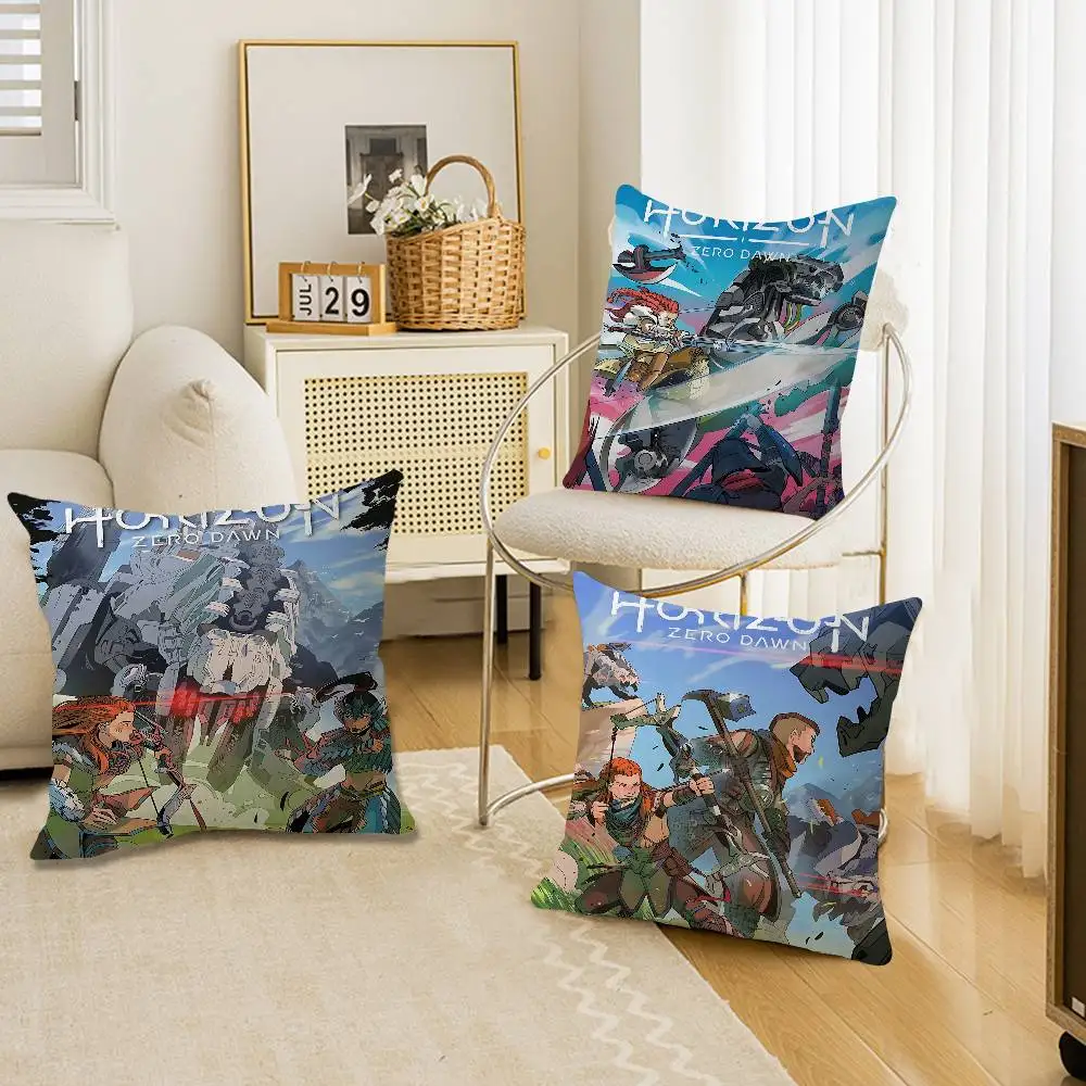 H-Horizon Zero Dawn Game Pillow Gift Home Office Decoration Pillow Bedroom Sofa Car Cushion CoverPillow Case