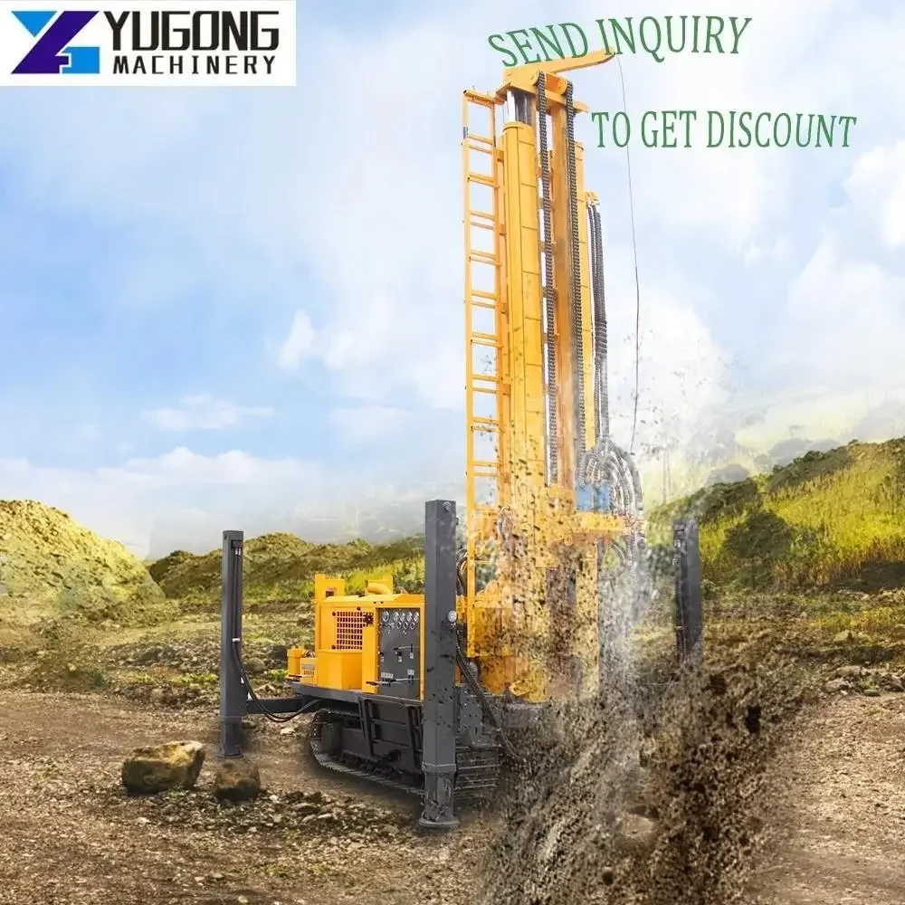 YUGONG 100-300m Deep Farm Borehole Water Well Drilling Rig Machine for Sale