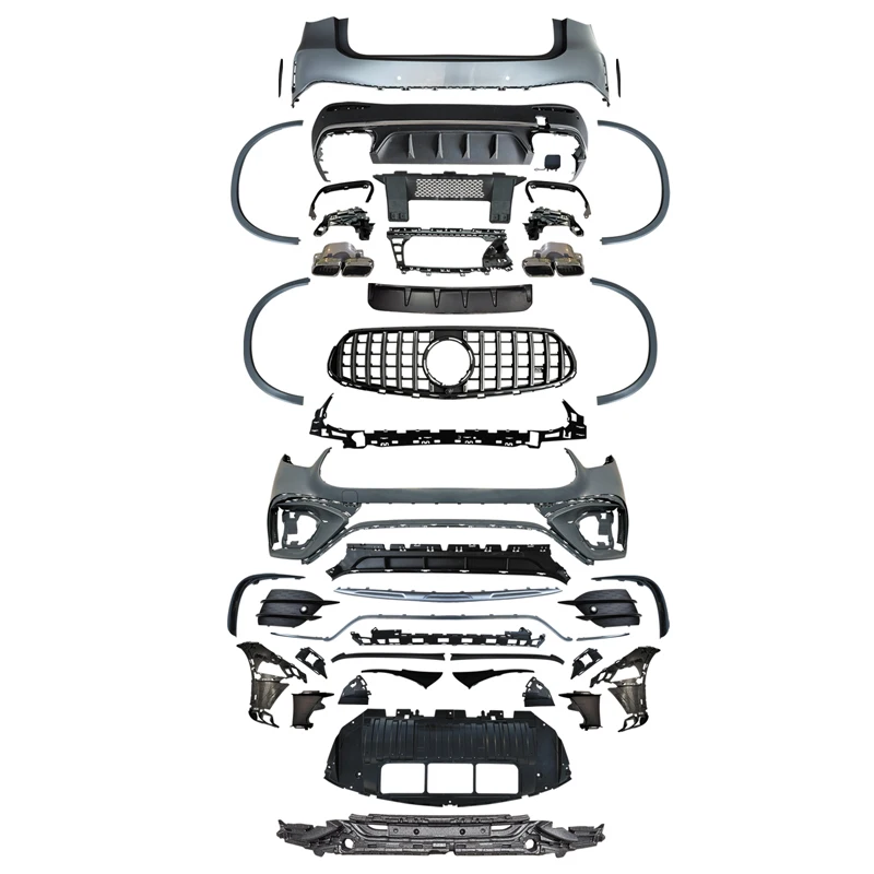 

Hot Auto Accessory Front and Rear Bumper for Mercedes-Benz X254 GLC Regular Edition Upgraded GLC63 AMG Body Kit