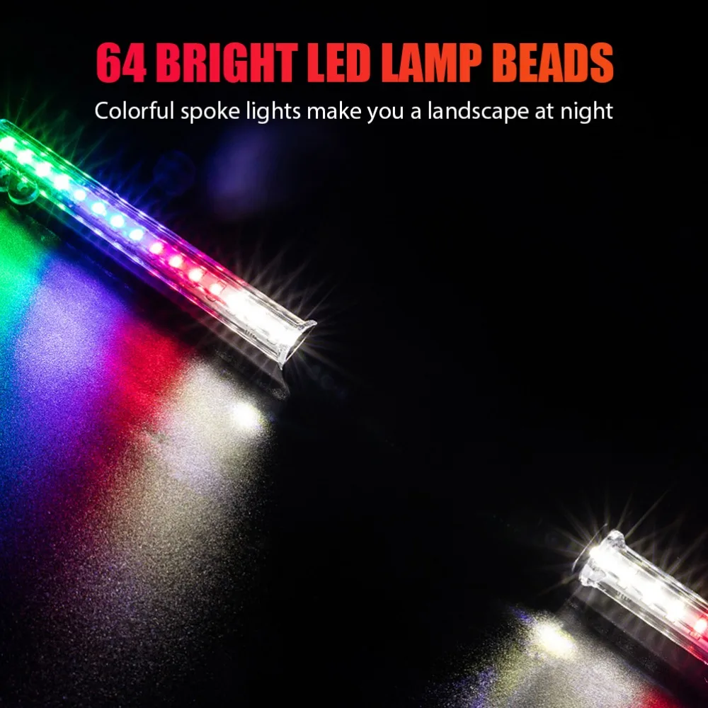 Luces LED para radios de bicicleta superbrillantes impermeables - imagen 3
