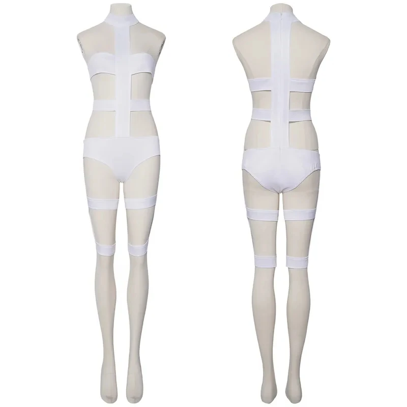 Movie The Fifth Element Cosplay Adult Women Vintage Airline Stewardess Halloween Costume For Retro Party FD1;6 - view 4