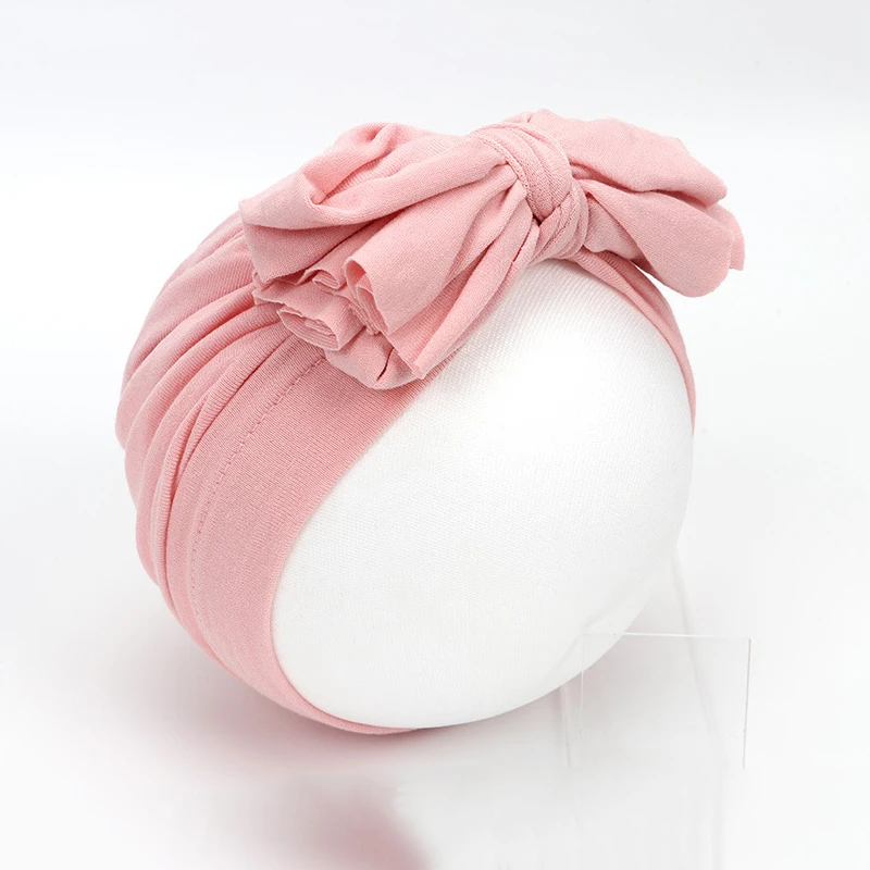 

Baby Hat Newborn Cute Bowknot Baby Girl Turban Hat Soft Cotton Infant Headwraps Baby Beanies Cap Hair Accessories
