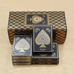 10 Pcs/Lot PVC Plastic Playing Cards Gold Silver Waterproof Durable Poker Cards Game Deck Poker Set Magic Cards