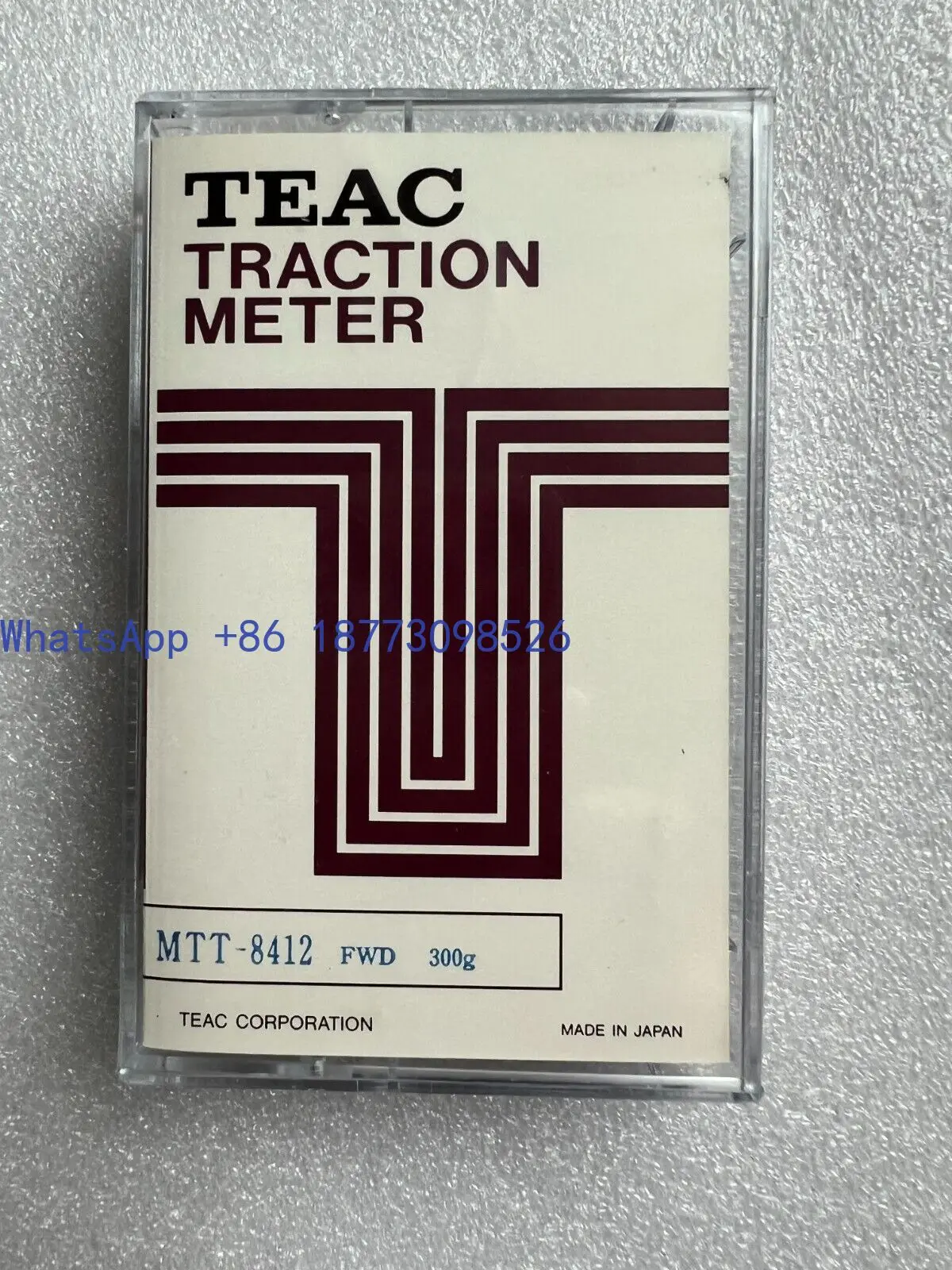 1pc only! TEAC MTT-8412 FWD 300g Torque Meter Test Tape #Free shipping