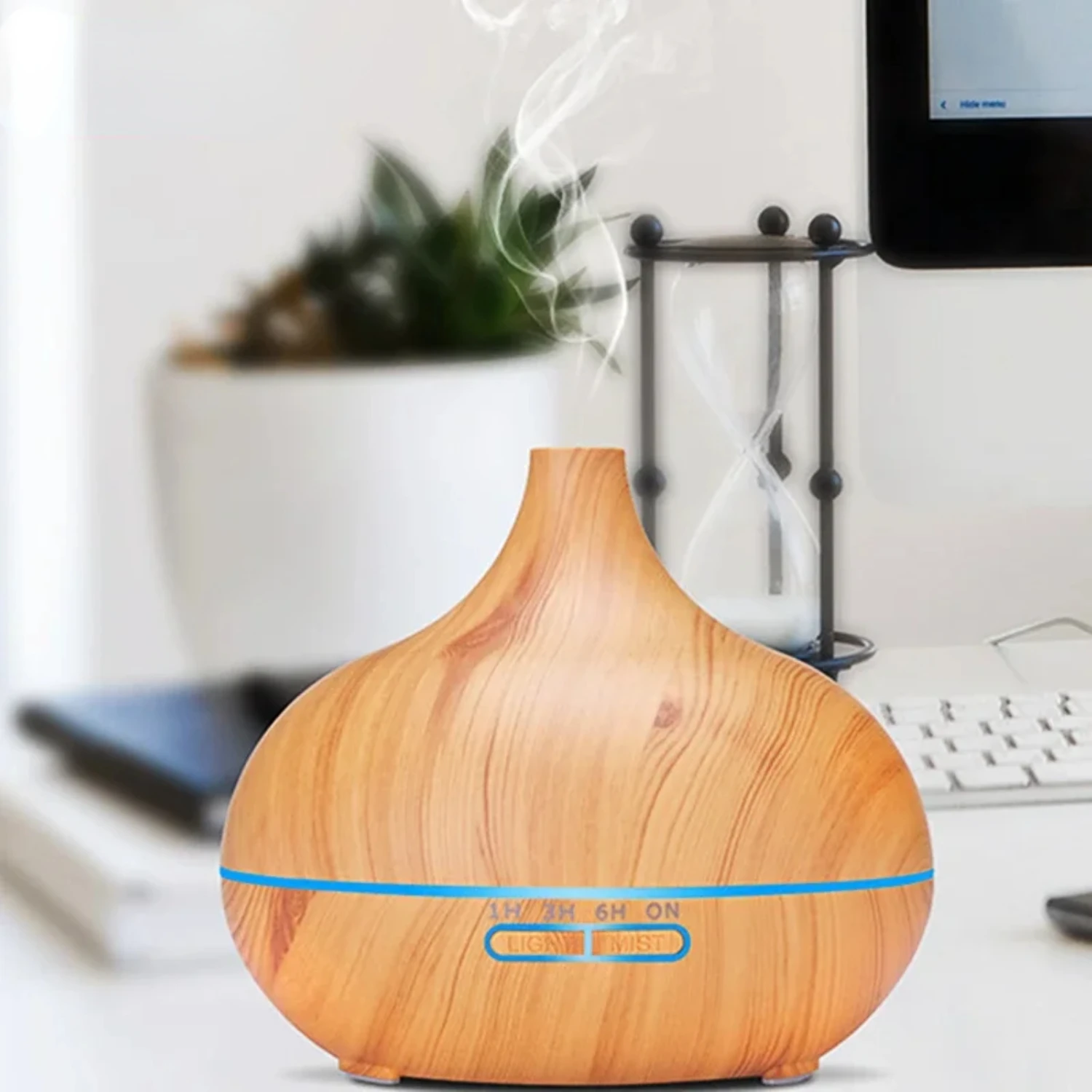 

550ML Diffuser Essential Oil Diffuser Air Humidifier Ultrasonic Remote Control Color Lamp Maker Car