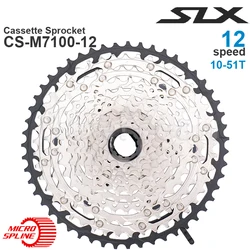 Shimano SLX CS-M7100 12v MTB Cassette Sprocket - HYPERGLIDE+ -  12-Speed 10-45T, 10-51T Original parts