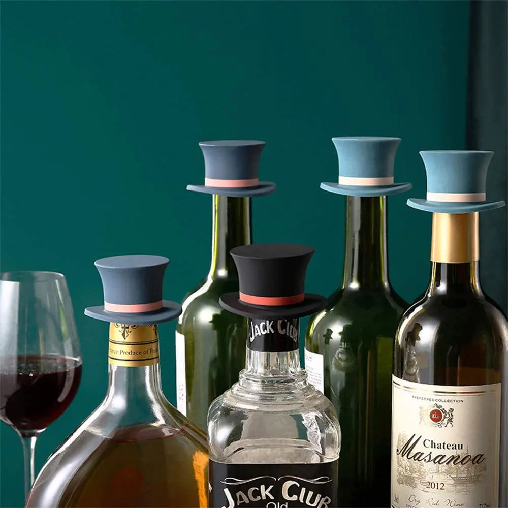 Silicone Bottle Stopper Magic Hat Wine Bottle Stopper