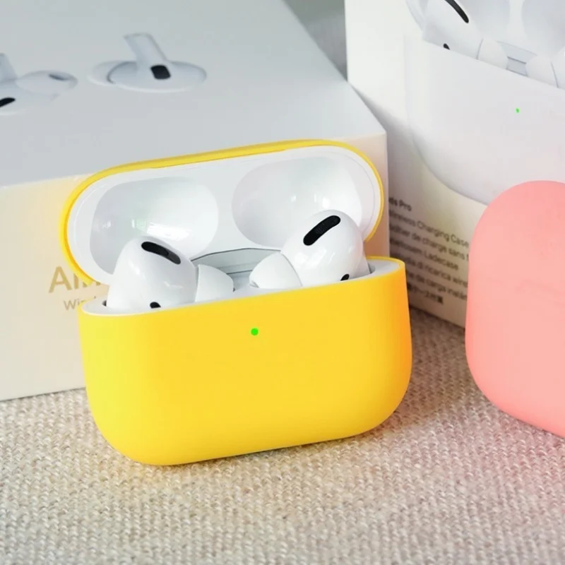 

Silicone Earphones Case For Apple Airpods 1 2 3 4Case Cover Headphone Accessories Protective Box Bag Pro2 Gen Case Silicone Cov