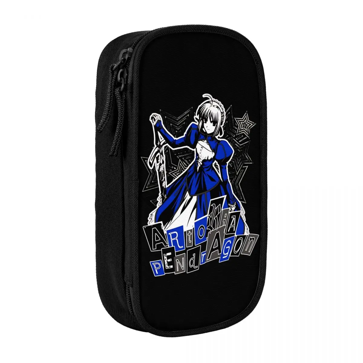 

Fate Stay Night Saber Artoria Pendragon Pencil Cases New and Manga Pen Bag Girls Boys Big Capacity Supplies Cosmetic Pencilcases