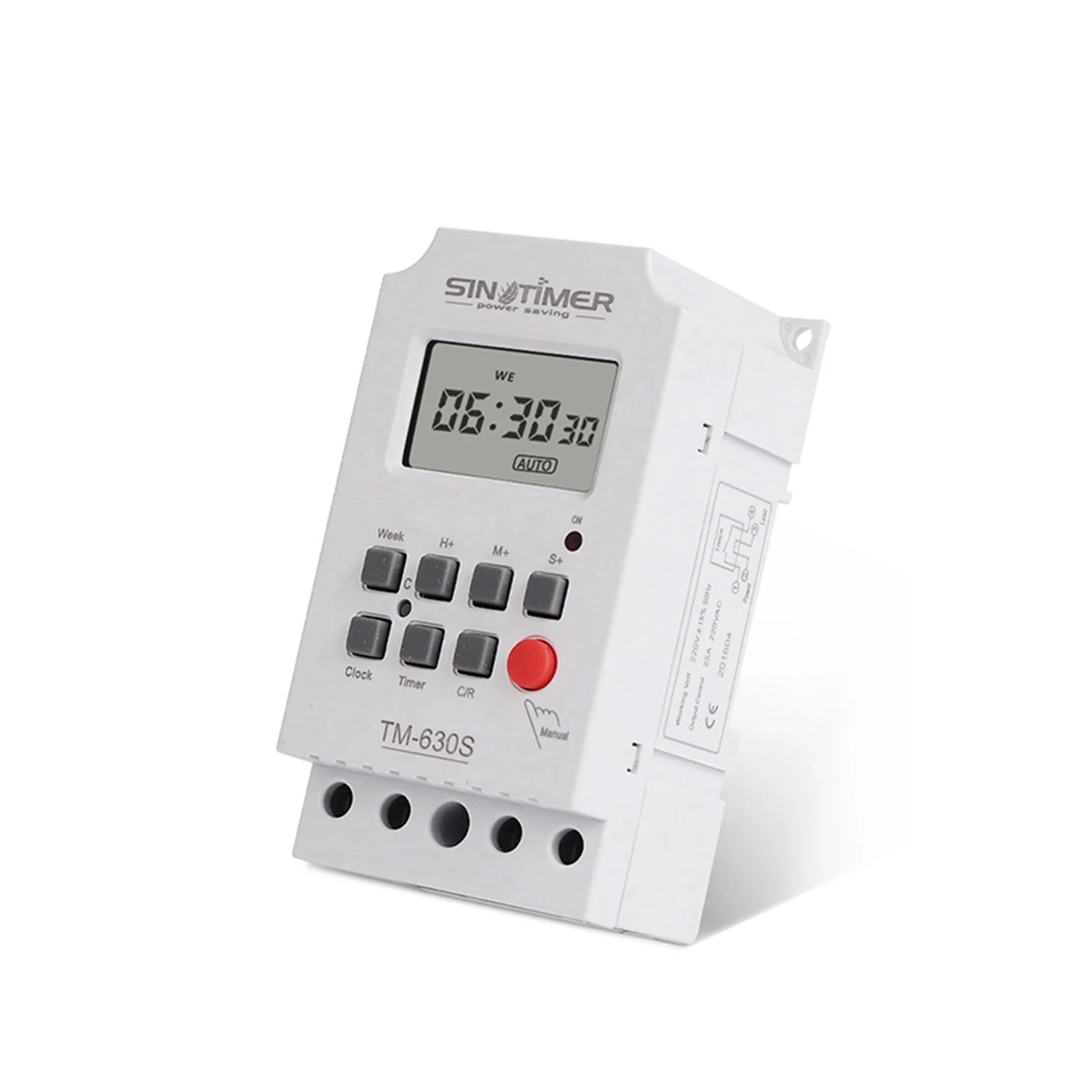 A003 Sinotimer 2 Pcs Seconds Control Timer Switch Large Screen Digital Display Hot Pin Voltage Output Time Controller, Tm630s-4