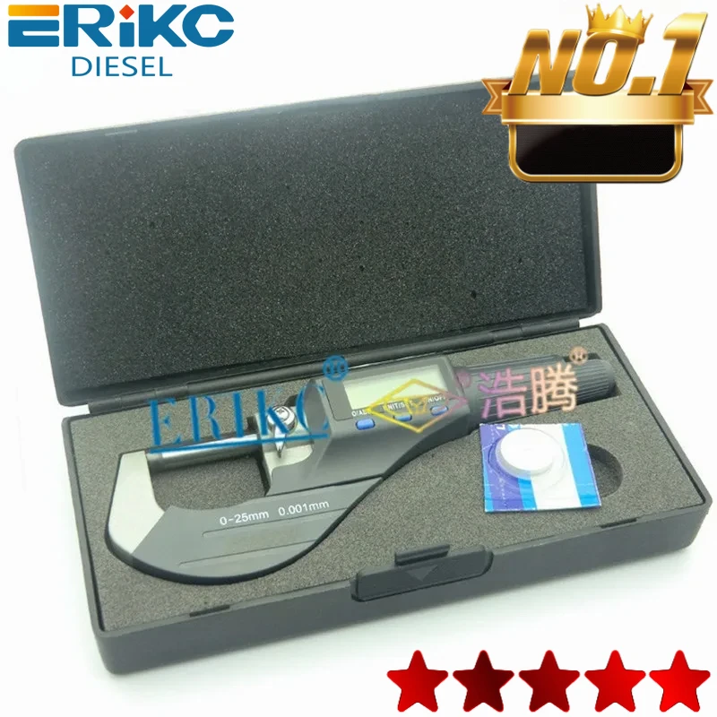 ERIKC Common Rail Injector Tools Shims Testing Micrometer for Diesel Injector Adjusting Gasket E1024006