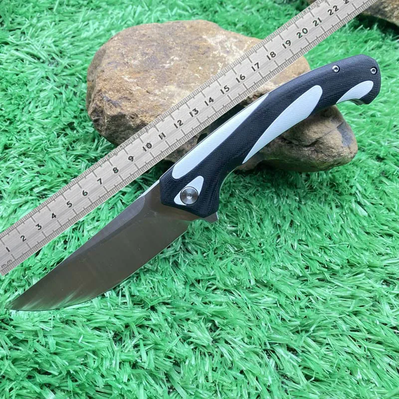New Portable Outdoor Camping Folding Pocket Knife 5CR13mov Blade G10 Handle Survival Fruit Utility Fishing Knives EDC Tools