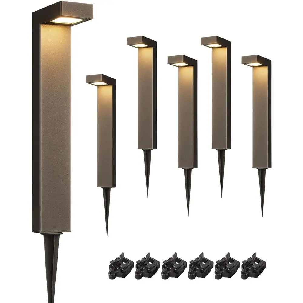 

3.2W 3000K 50,000Hrs LED Path Lights, 12V Waterproof Outdoor, 6-Pack for Garden and Driveway