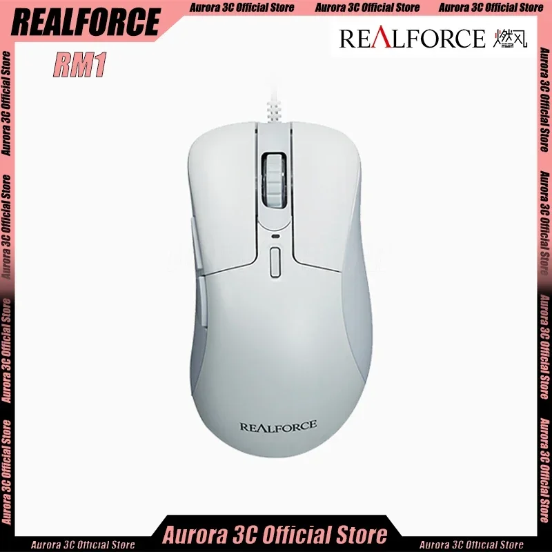 

REALFORCE RM1 Static Capacitor Mouse 6 Keys PMW3360 12000DPI Lightweight Office Mose Durable Mouse For Pc Laptop Mac Accessory