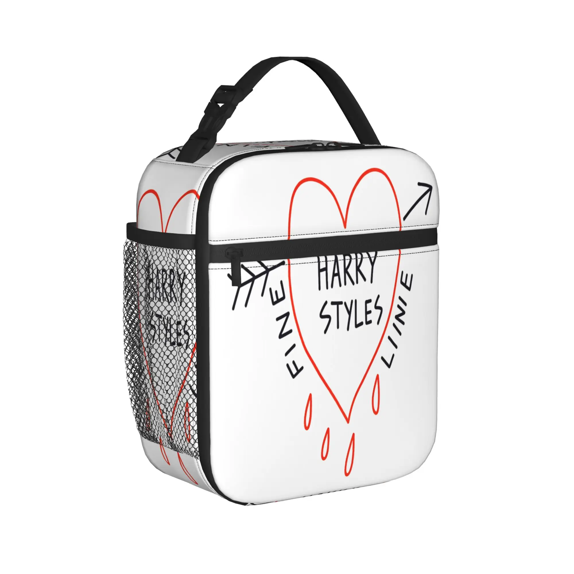 H-Harrys S-Styles Fine Line Lunch Bag  Convenient Lunch Box Men Outdoor Picnic Custom Cooler Bag Oxford Thermal Tote Handbags