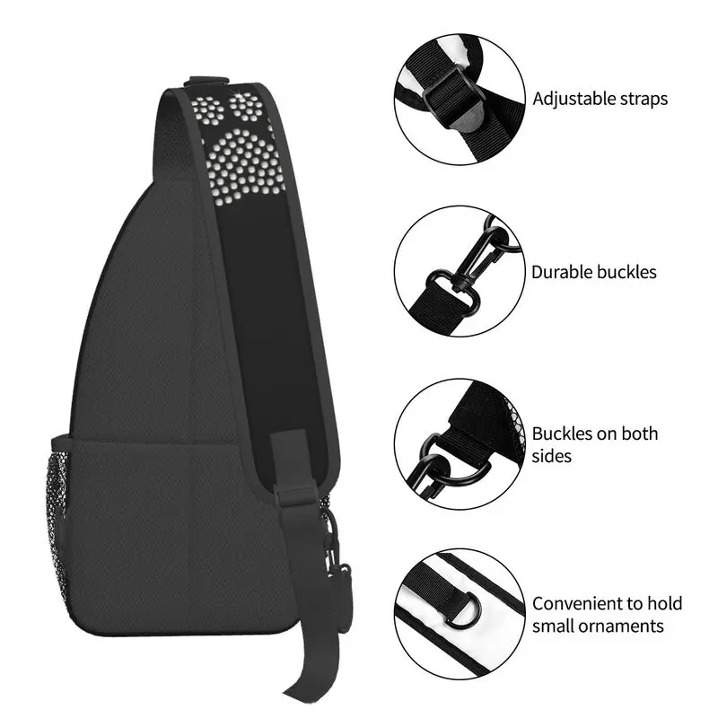 Niedliche Strass Hund Pfote Schlinge Brusttasche maßge schneiderte Kristall Diamant Schulter Cross body Rucksack für Männer reisen Tages rucksack