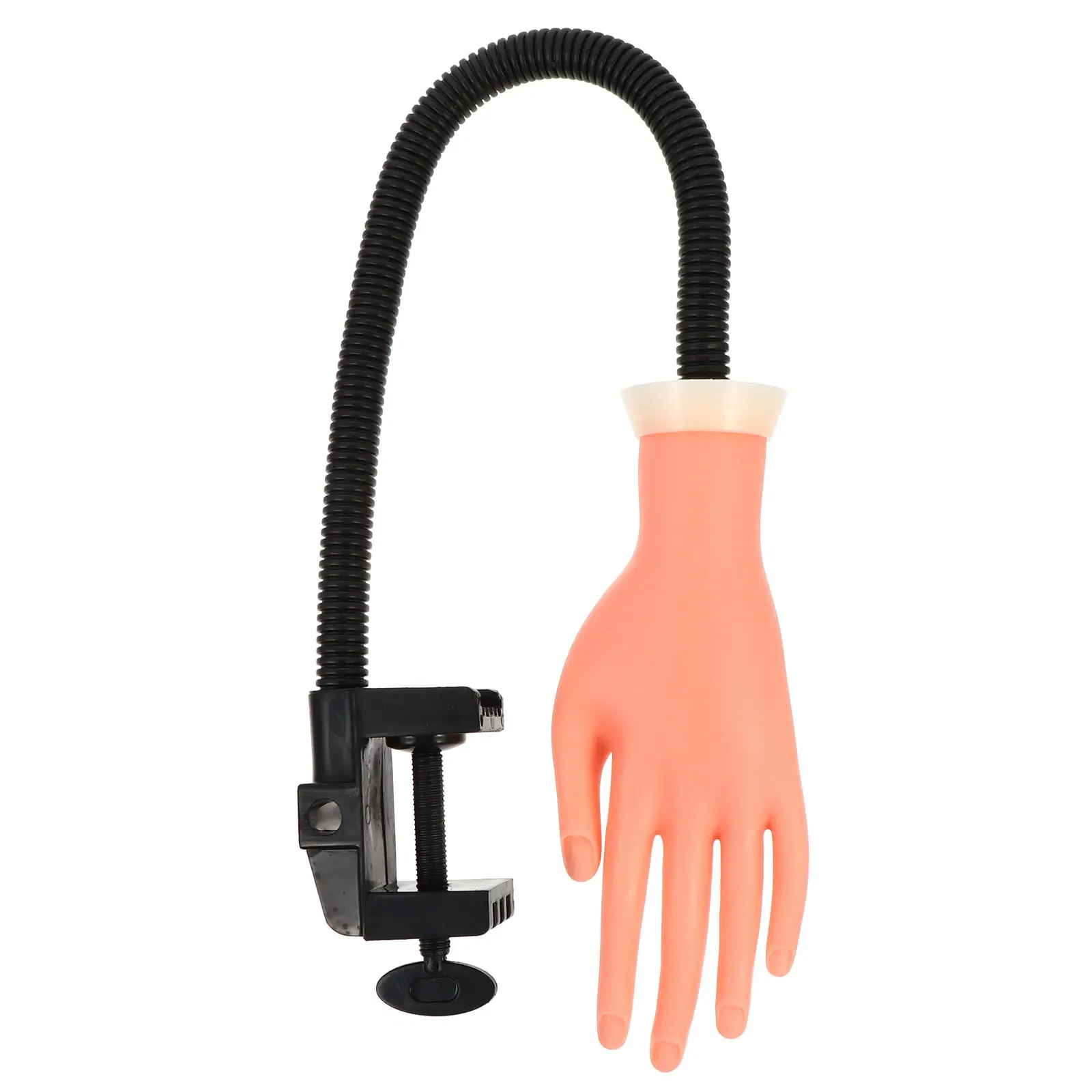 

Manicure Practice Hand Flexible Movable Fake Hand Nail Art Training Tool Lightweight Nail Display for Beginners
