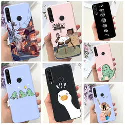 For Huawei Y6p Case MED-LX9 Cute Candy Painted Coque Soft TPU Phone Case For Huawei Enjoy 20e Enjoy20E Y 6p Y6p 2020 Back Cover