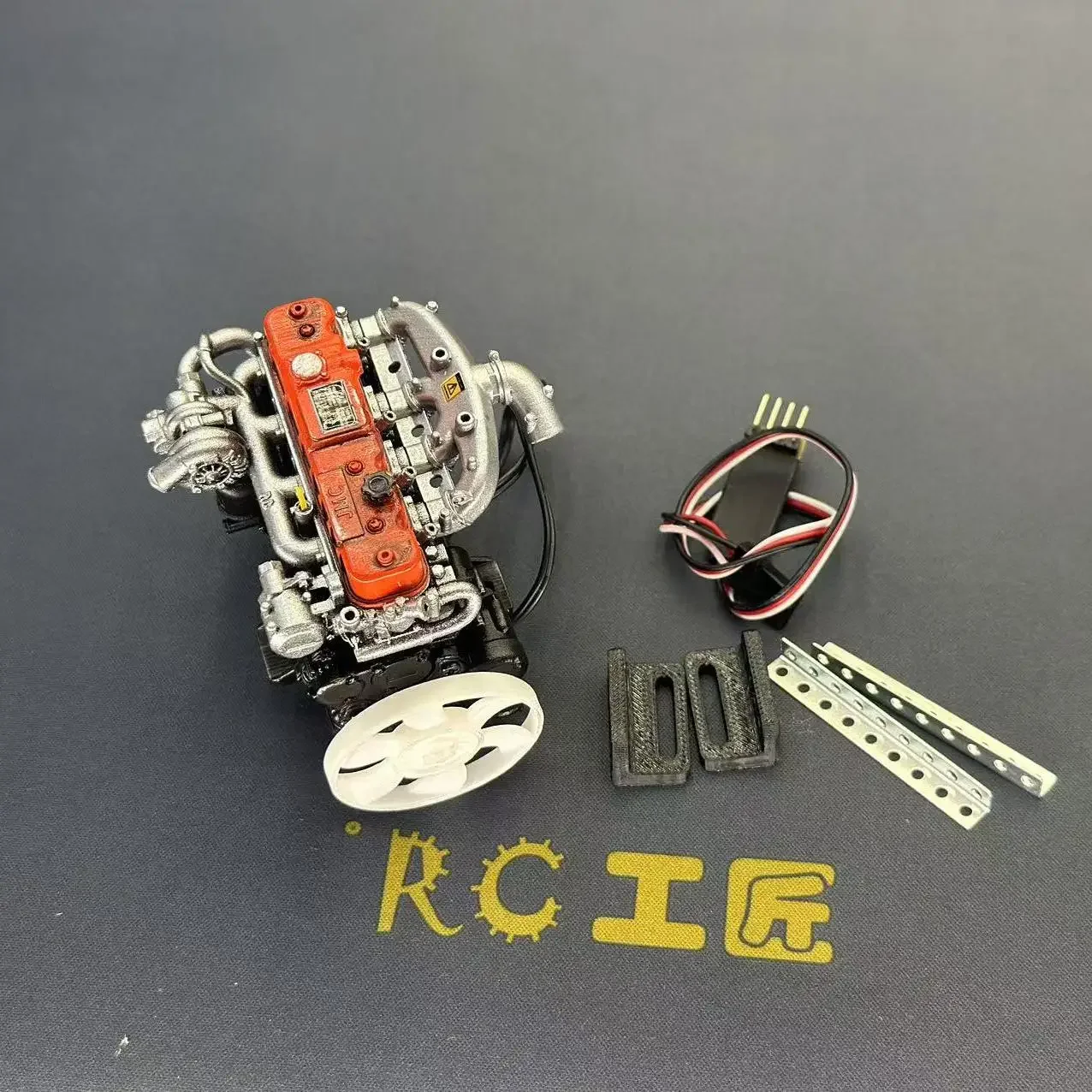 RC Model Mini Engine for 1/10 RC Crawler Car Traxxas TRX4 Defender AXIAL SCX10 RC4WD Accessories