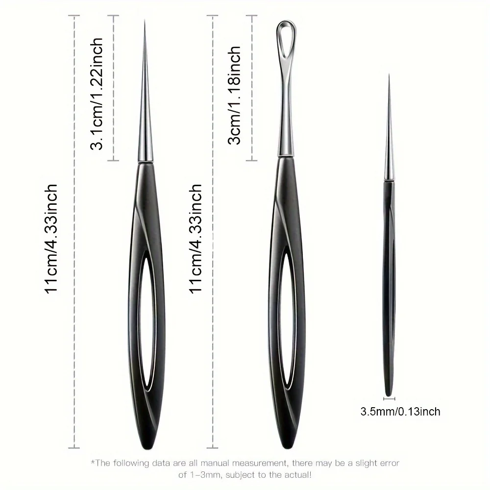1/2Pcs Acne Needle Blackhead Clip Remover Extraction Popper Pore Black Head Cleaner Face Skin Care Deep Cleansing Needle Tool