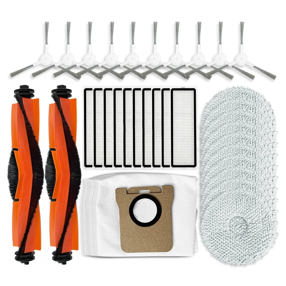 

New For Xiaomi Robot Vacuum X10+ / X20+ / X20 Plus / BHR8124EU Main Side Brush Mop Dust Bag Filter Replacement Parts