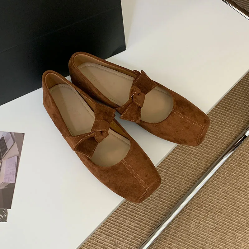 

Fashion Butterfly-Knot Women Flats Shoes 2025 New Female Shallow Footwear Slip On Ladies Mary Janes Flats Shoes