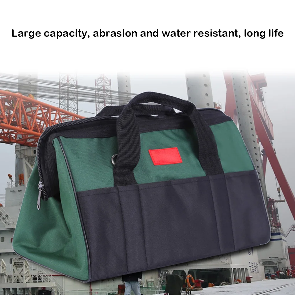 Professional Large Capacity Portable Tool Carrying Bag Oxford Cloth Screwdriver Storage Pouch Adjustable Strap Organizer 40x25