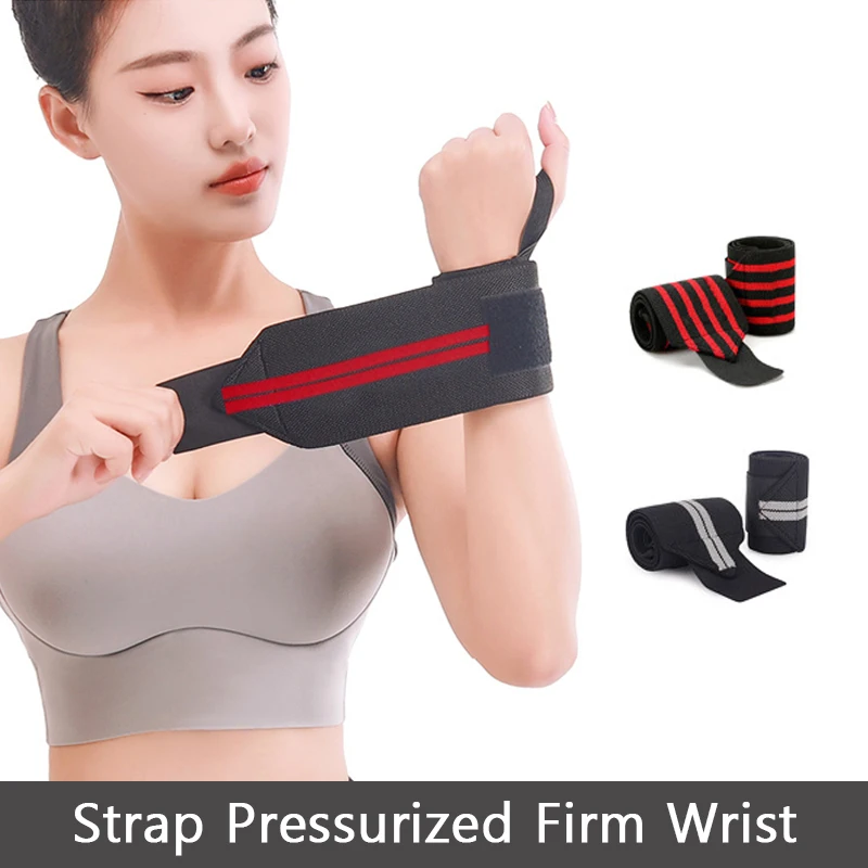 1 Pair Bandage Weight Lifting Strap Fitness Gym Sports Wrist Wrap Hand Support Heavy Duty Thumb Loop Wrap for Strength Training