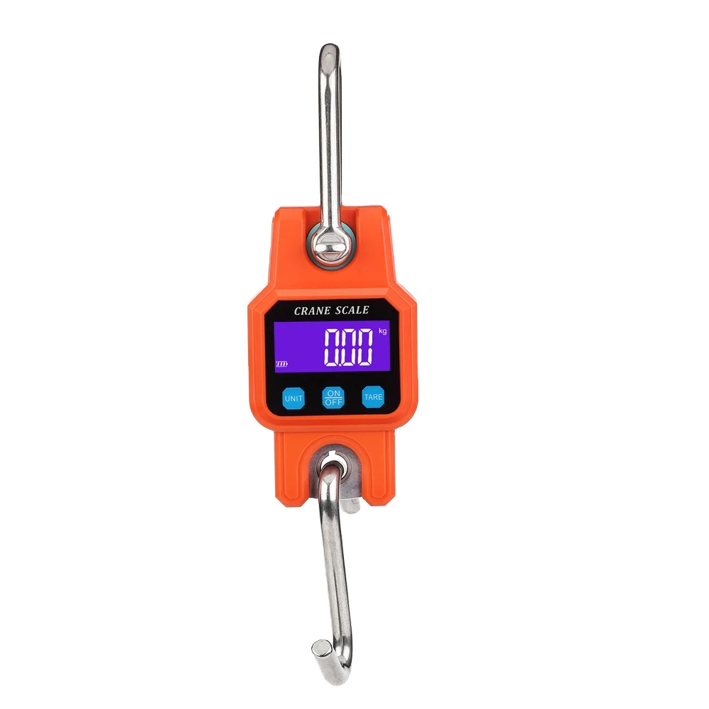 Portable 300kg Digital Hanging Scale   Industrial Hook with LCD Display OEM ODM Customization Supported