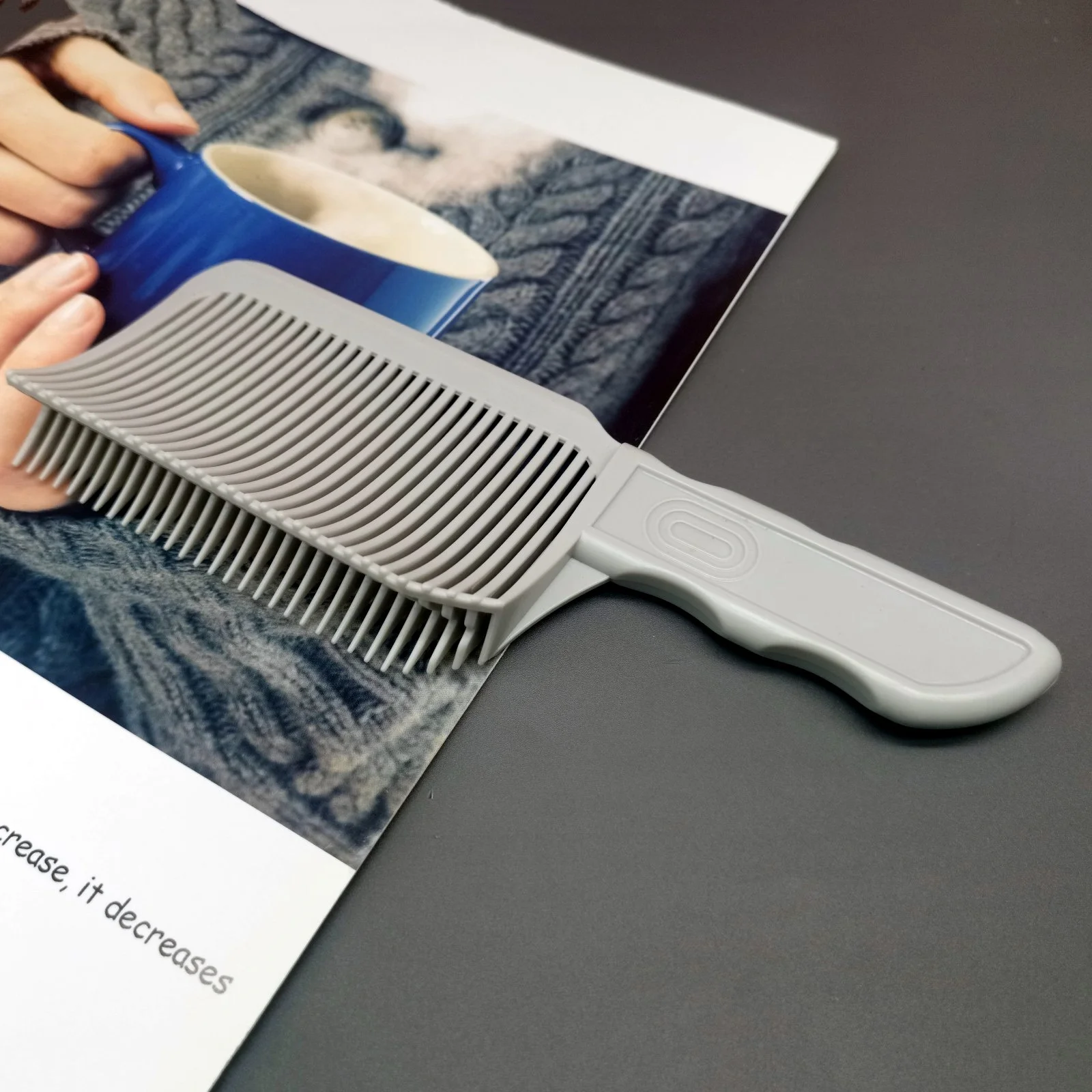 1Pcs Barber Hair Comb Fading Styling Flat Top Hair Cutting Fade Comb Men Hairdresser Fade Salon Accessories Tools