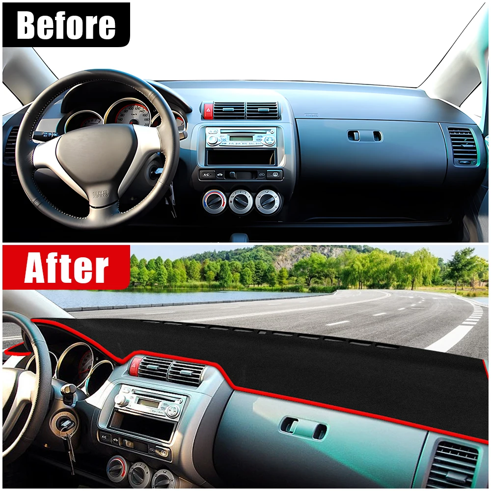 For Honda Fit Jazz MK1 2001 2002 2003 2004 2005 2006 2007 Car Dashboard Sun Shade Cover Mat Avoid Light Pad Accessories